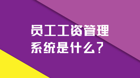 工資管理系統(tǒng)是什么