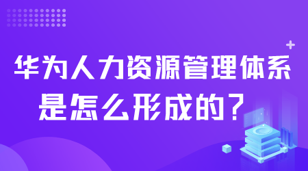 華為人力資源管理體系怎么形成.png